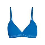 Chicamala Solid blau nicht geformter bh