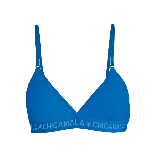 Chicamala Solid blau nicht geformter bh