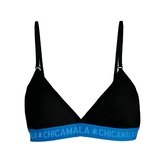 Chicamala Solid schwarz/blau nicht geformter bh