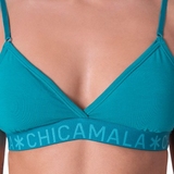 Chicamala Solid grün nicht geformter bh