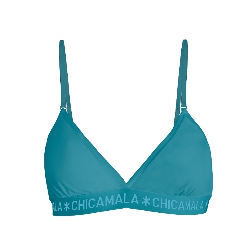 Chicamala Solid grün nicht geformter bh