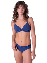 Chicamala Solid navy-blau nicht geformter bh