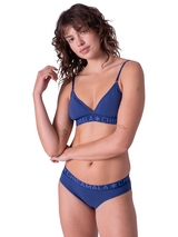 Chicamala Solid navy-blau nicht geformter bh