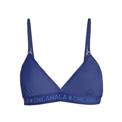 Chicamala Solid navy-blau nicht geformter bh