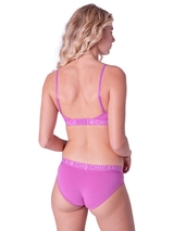 Chicamala Solid violett nicht geformter bh