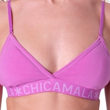 Chicamala Solid violett nicht geformter bh
