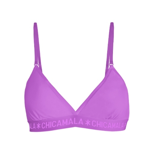 Chicamala Solid violett nicht geformter bh