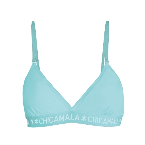 Chicamala Solid schwarz/grün nicht geformter bh