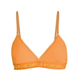 Chicamala Solid orange nicht geformter bh