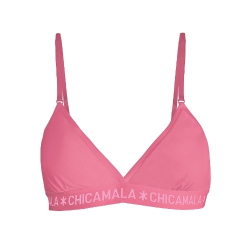 Chicamala Solid pink nicht geformter bh