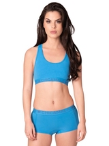 Chicamala Solid blau nicht geformter bh