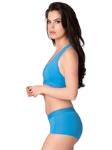 Chicamala Solid blau nicht geformter bh
