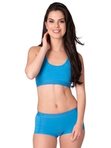Chicamala Solid blau nicht geformter bh