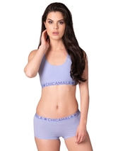 Chicamala Solid violett nicht geformter bh