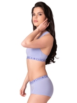 Chicamala Solid violett nicht geformter bh
