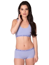 Chicamala Solid violett nicht geformter bh