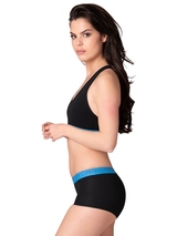 Chicamala Solid schwarz/blau nicht geformter bh