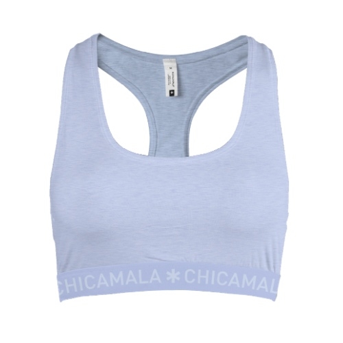 Chicamala Solid blau nicht geformter bh