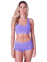 Chicamala Solid violett nicht geformter bh