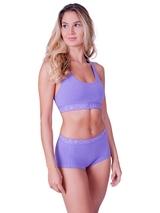 Chicamala Solid violett nicht geformter bh