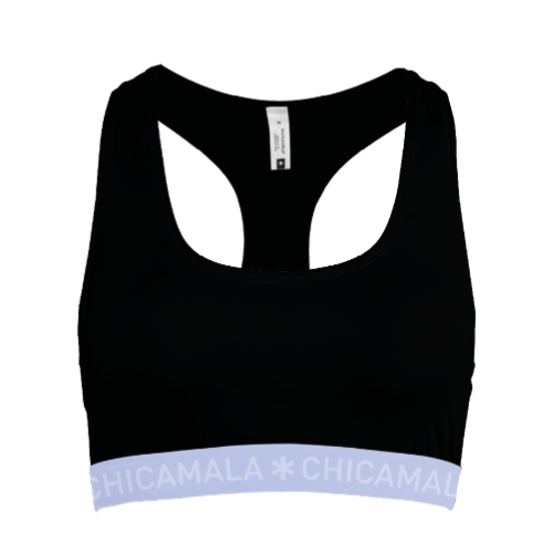 Chicamala Solid schwarz/blau nicht geformter bh