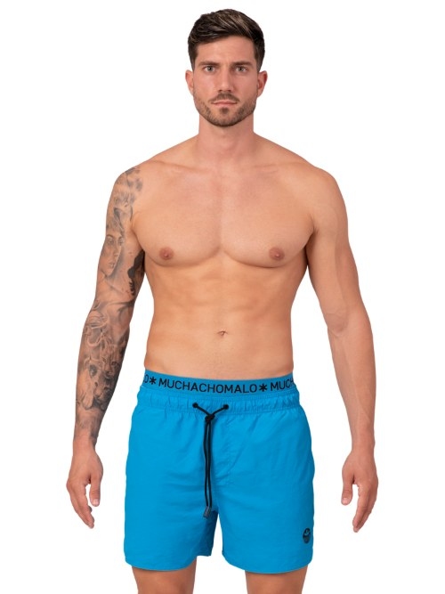 Muchachomalo Solid  neon blau badehose