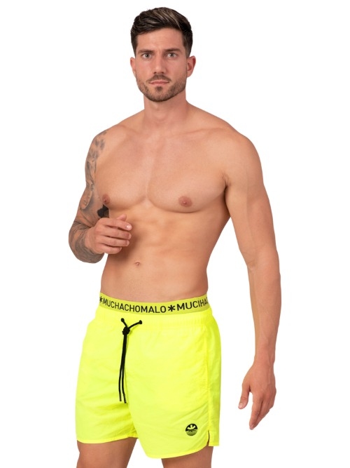 Muchachomalo Solid  neon gelb badehose