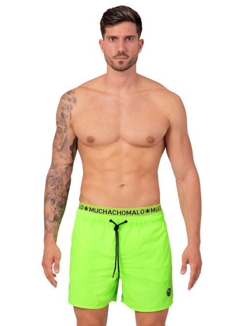 Muchachomalo Solid  neon grün badehose