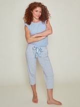 Charlie Choe Fresh Summer Nights blau pyjamahose