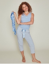 Charlie Choe Fresh Summer Nights blau pyjamahose