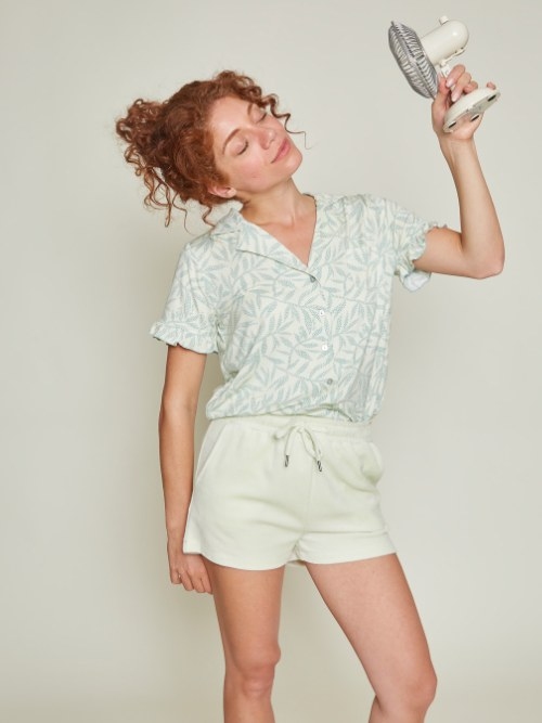 Charlie Choe Fresh Summer Nights grün pyjama-hose