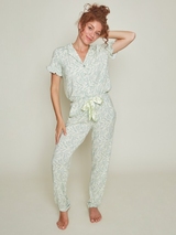 Charlie Choe Fresh Summer Nights grün pyjamahose
