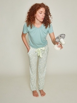 Charlie Choe Fresh Summer Nights grün pyjamahose