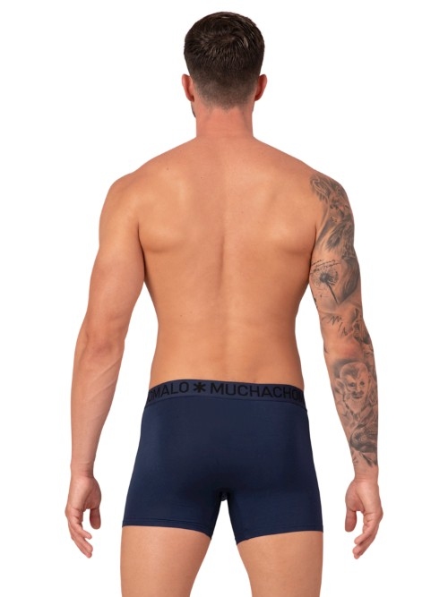 Muchachomalo Bamboo schwarz/blau bambus boxershort