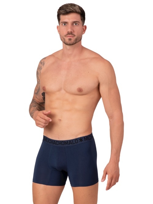 Muchachomalo Bamboo navy-blau bambus boxershort