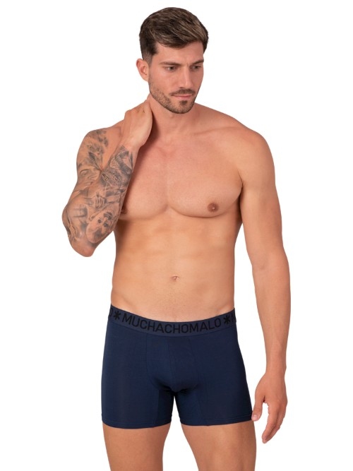 Muchachomalo Bamboo navy-blau bambus boxershort