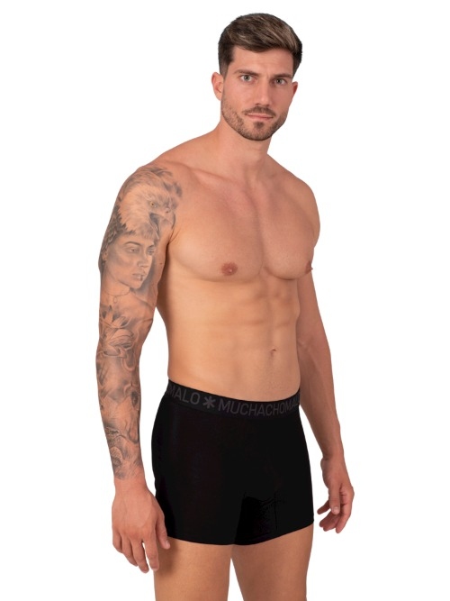 Muchachomalo Bamboo schwarz bambus boxershort