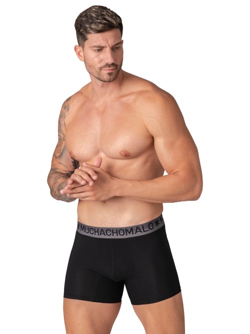 Muchachomalo Solid  schwarz baumwoll-boxershort