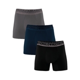 Muchachomalo Solid  grau baumwoll-boxershort