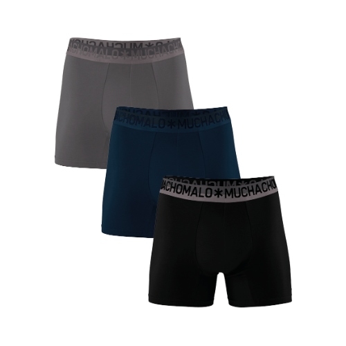 Muchachomalo Solid  grau baumwoll-boxershort