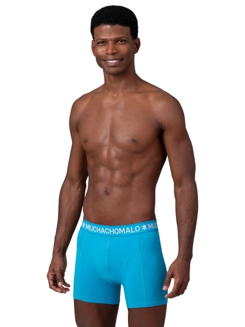 Muchachomalo Solid  blau/pink boxershort