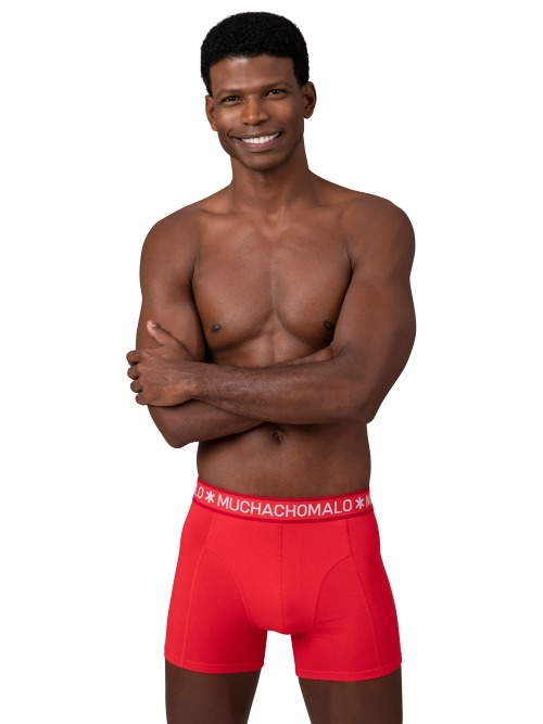 Muchachomalo Solid  blau/pink boxershort