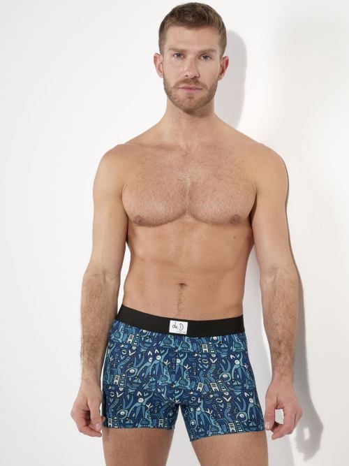 HOM Voyages blau boxershort