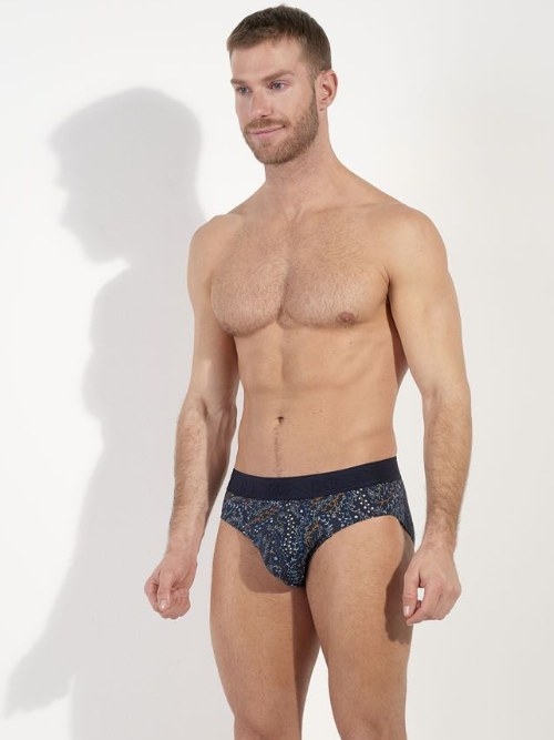 HOM Fontainebleau navy-blau männer slip