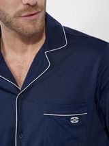HOM Rafael navy-blau pyjama