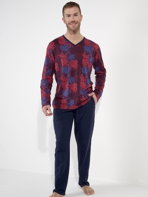 HOM Bouquet weinrot pyjama