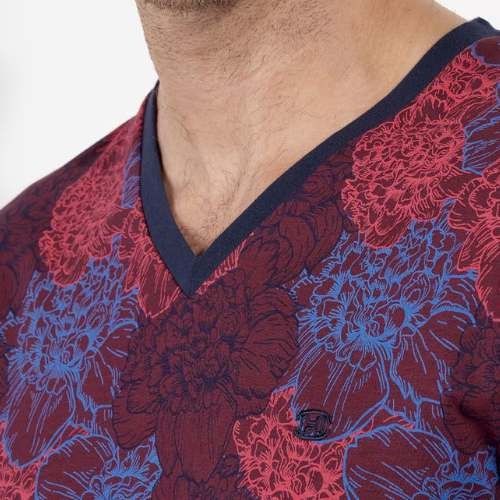 HOM Bouquet weinrot pyjama