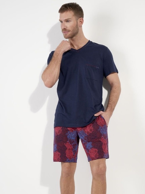 HOM Bouquet weinrot pyjama