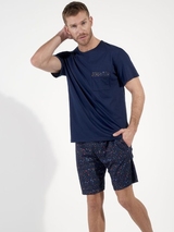 HOM Broceliande navy-blau pyjama