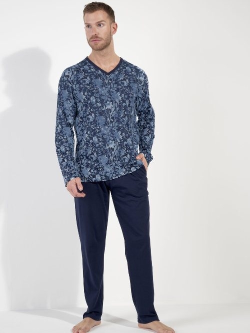 HOM Compiegne navy-blau pyjama